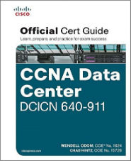 Image of the book CCNA Data Centre DCICT 640-911, this is included with the training course at Logitrain