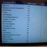 Image of an office directory listing for Logitrain